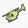 Custom Australian Helicopter Pattern PVC Patch Glow in the Dark 3D Rubber Patch for Jackets Bags and Collectors