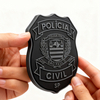 São Paulo State Public Service Emblem PVC Patch Soft Rubber Badge with Hook and Loop Backing Custom 2D 3D Patch