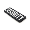 Tactical Style PVC Rubberised SECURITY Patch Custom 3D Waterproof PVC Label with Hook Backing for Outdoor Gear