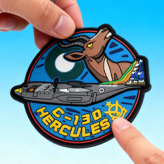 Custom Pakistan Aviation Pilot PVC Patch 3D Rubber Hook Loop Badge