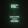 Funny Don't Move With My Drink PVC Patch Custom Soft Rubber Morale Patch Hook and Loop Backing for Bags and Jackets