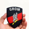 Polish GROM Style PVC Patch | Custom 3D Rubber Emblem for Jackets and Airsoft Gear