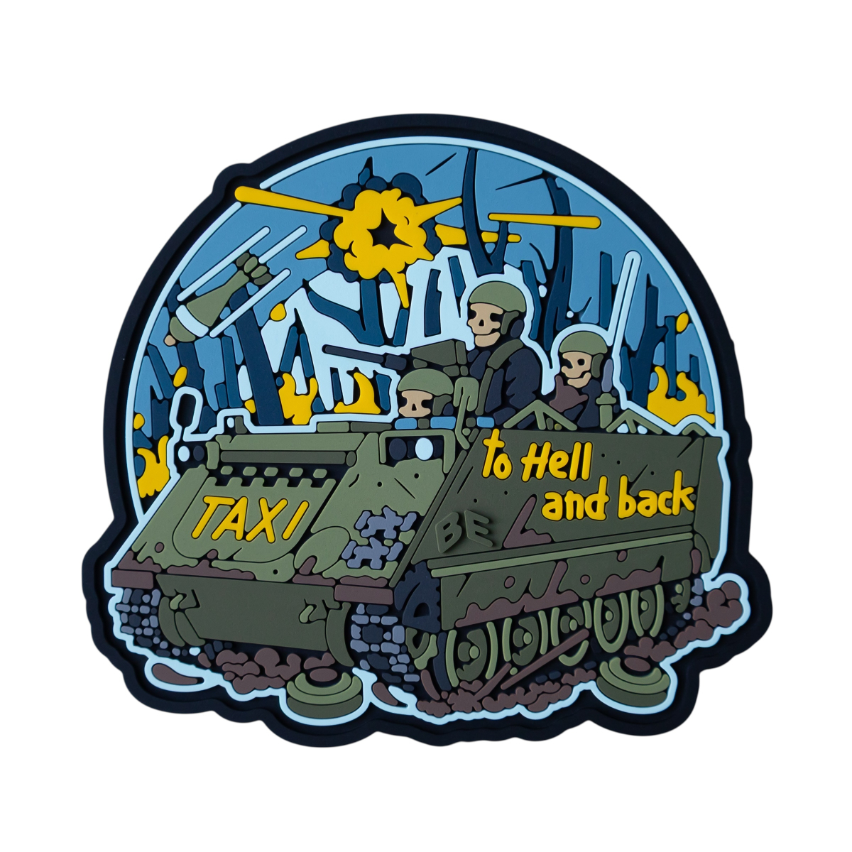 Ukraine Emblem PVC Patch | 3D Soft Rubber Badge for Jackets and Tactical Gear