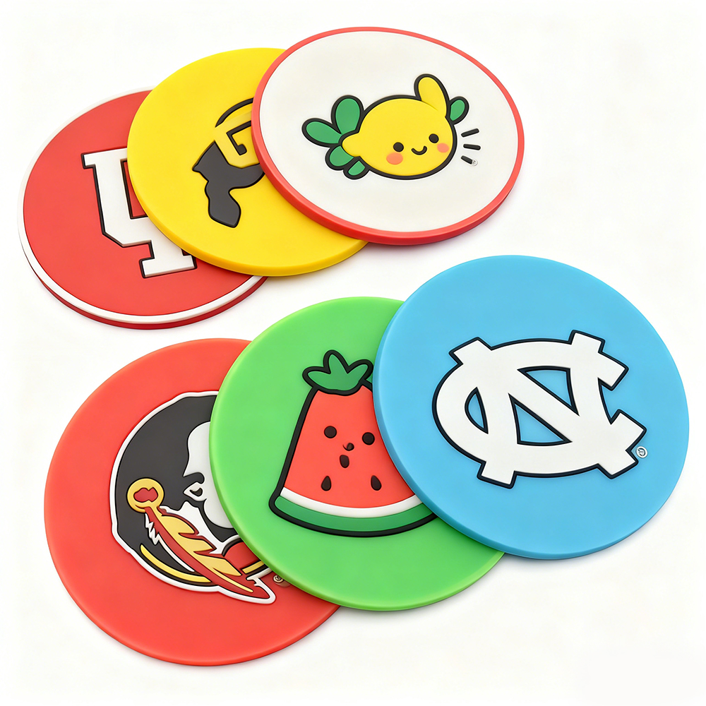 Restaurant Hotel PVC Coaster Bar Beer Glass PVC Coaster Mat Custom Coffee Cup PVC Coaster for Drinks