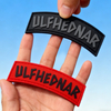 Norse Ulfhednar PVC Tab Patch – Durable Viking Style Rubber Emblem for Outdoor Packs and Apparel