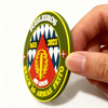 Custom Marine Corps 400th Anniversary PVC Patch 3D Soft Rubber Emblem with Hook and Loop Backing