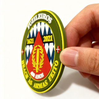 Custom Marine Corps 400th Anniversary PVC Patch 3D Soft Rubber Emblem with Hook and Loop Backing
