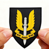 Premium SAS Style Tactical PVC Rubber Patch with Velcro Backing, 3D Embossed Design for Backpacks Jackets Gear Decoration