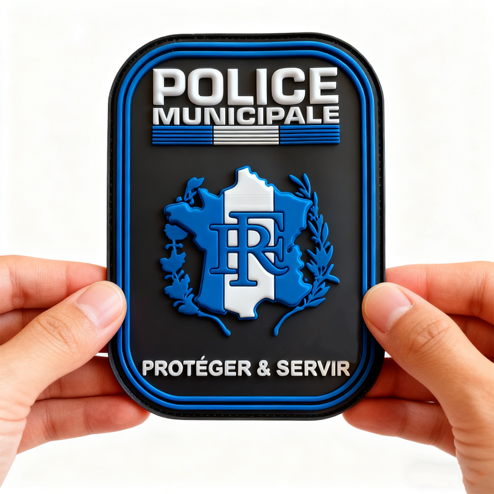 Custom UBAS PM Style PVC Patch Currency Design 3D Soft Rubber Logo Badge for Jackets Backpacks and Workwear