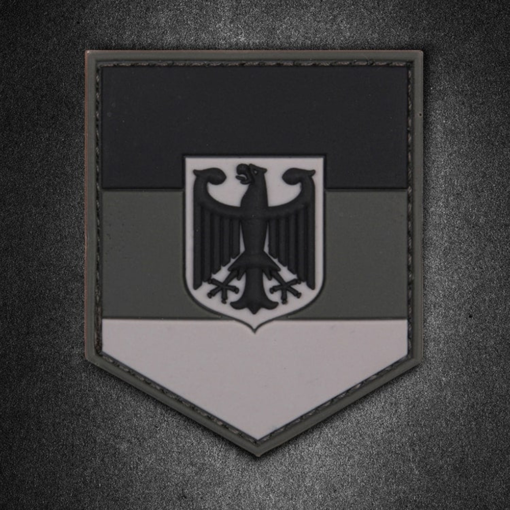 Custom Germany Bundesadler PVC Patch 3D Embossed Soft Rubber Eagle Logo Badge for Clothing Bags and Souvenirs