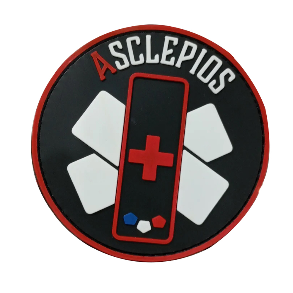 Custom Medical Bandage Style PVC Patch Soft Rubber First Aid Label with Hook Loop for Gear Bags Clothing