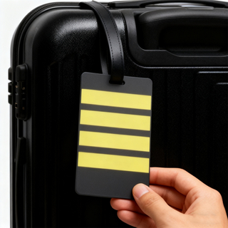 New PVC Pilot Luggage Tag 3D Soft Country Name Printed Luggage Bag Name Tag Travel Accessory Suitcase ID Tags