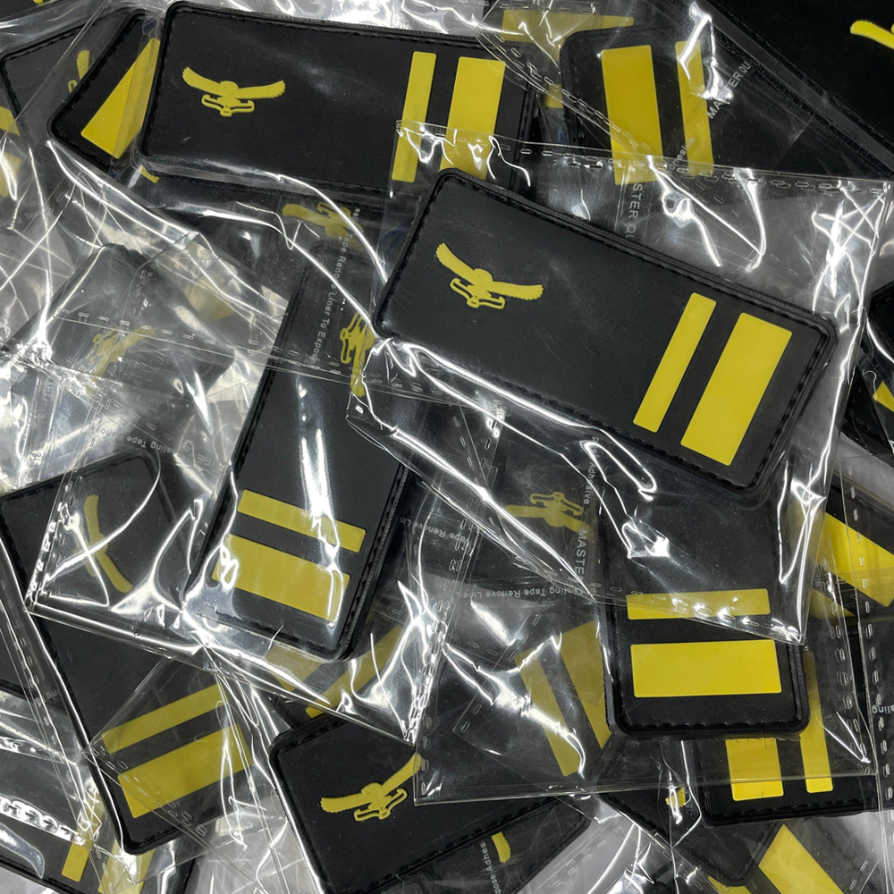 Custom PVC Patches Waterproof Rubber Logo Patches Hook and Loop Silicone Labels for Hats Bags and Clothing