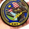 Custom Malaysia Communication and Electronic Warfare PVC Patch – 3D Rubber Emblem with Hook and Loop Backing