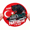 Custom Turkey Panthers PVC Patch 3D Soft Rubber Badge with Hook Backing for Jackets Bags Gear