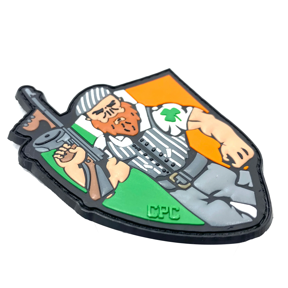 Custom The Irish Mob PVC Patch – 3D Soft Rubber Emblem for Jackets Backpacks and Collectors