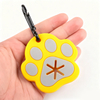Free Sample Custom PVC Hands-Free Dog Poop Bag Holder Keychain Used Waste Bag Carrier Pet Poop Dispenser