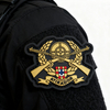 Custom Brazilian Infantry Sniper Patch 3D Soft PVC Rubber Emblem with Hook and Loop for Jackets and Backpacks