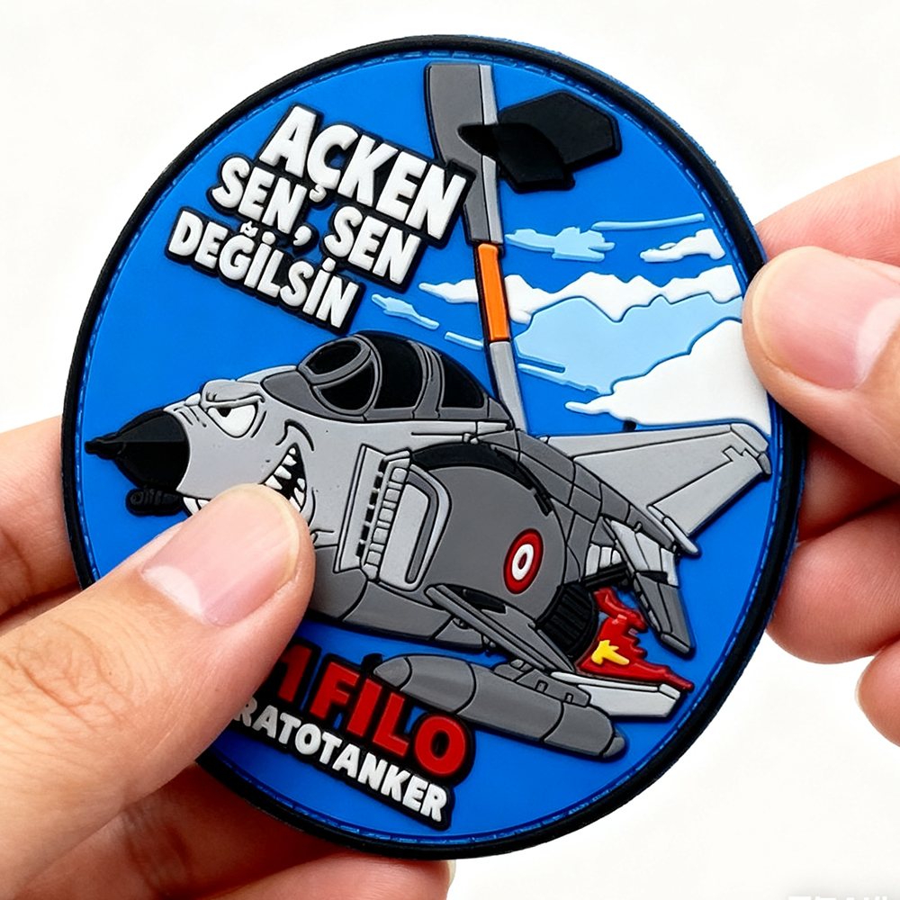 Pakistan Aviation Wing Morale Style PVC Patch Weatherproof Rubber Emblem