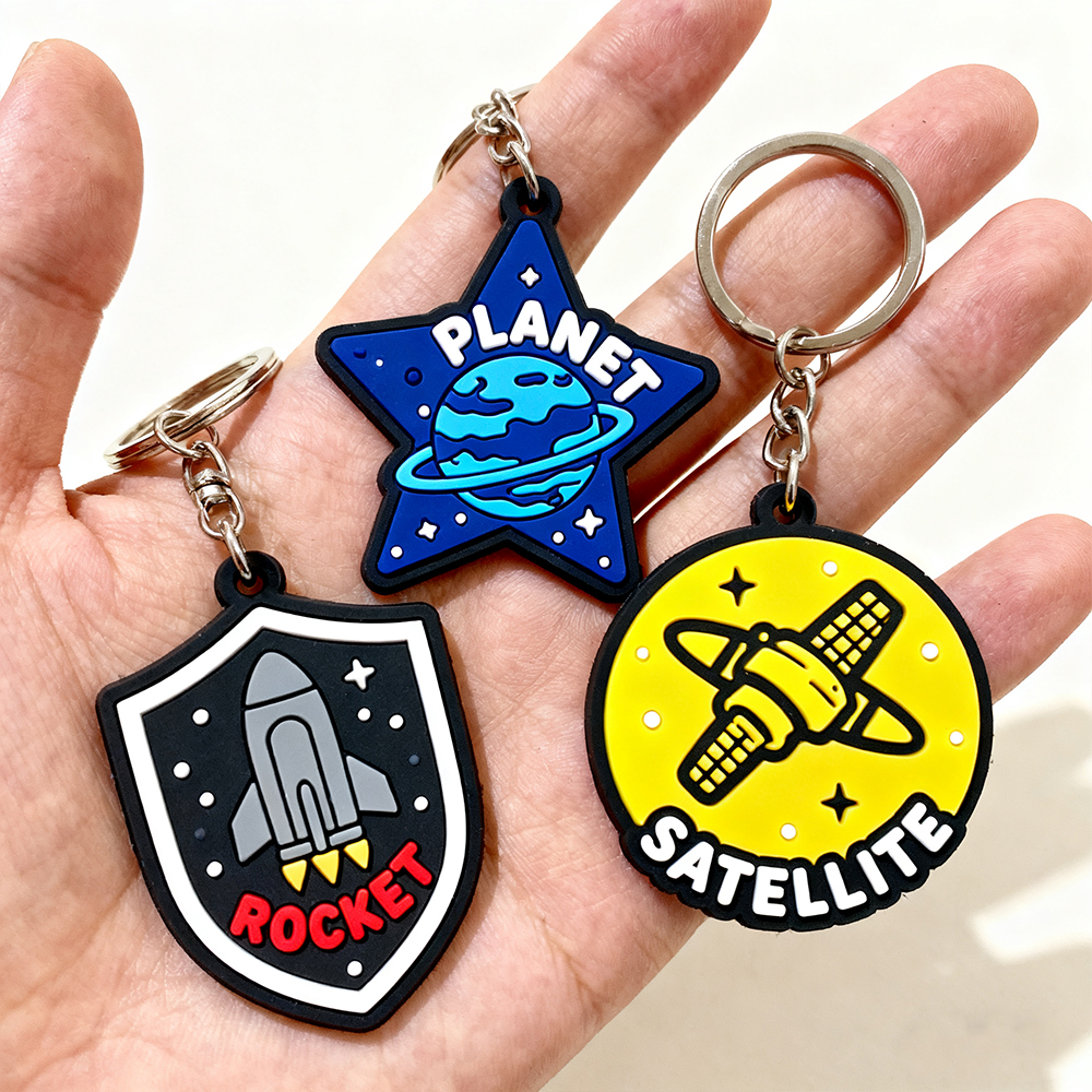 Custom Design Keychain Personalized Logo Pvc Rubber Keychain Business Promotional Gift
