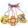 China manufacturer custom logo blank metal malaysia award gold plating medals 3d cut out die casting carnival customized medal