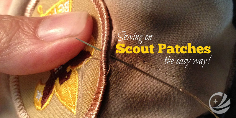 Sewing on Scout Patches the easy way!