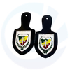 Zinc alloy leather mold cap emblem custom manufacturers produce metal cap emblem epaulette badges die-cast drop oil badges