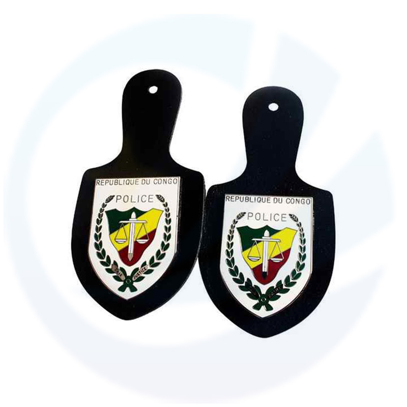 Zinc alloy leather mold cap emblem custom manufacturers produce metal cap emblem epaulette badges die-cast drop oil badges
