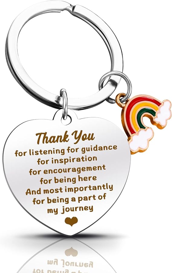 Customized Positive Letter Inspirational Saying Motivational Keychains