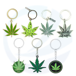 Grass Botany Plant Leaves Leaf weeds Enamel Keychains 