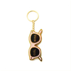 Custom Logo Girl Boss Pink Sunglasses Glasses Keychains Eyeglass Key Chain