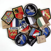Custom Cool Morale Designer Hat Fabric Woven Full Embroidered Logo Iron on Embroidery Badges French Air Force Patches for Jackets Hats Clothing