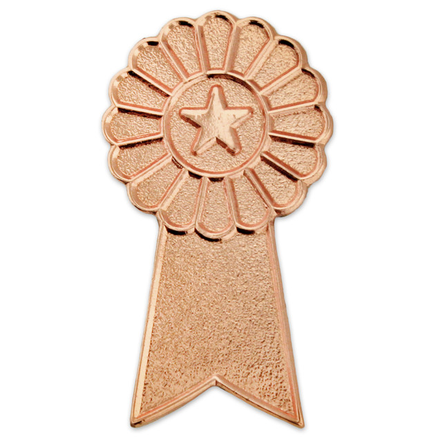 Gold Silver Bronze Award Ribbon Pin