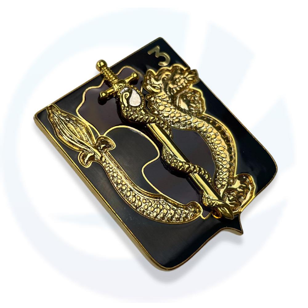 Multiple Metal Pieces Badges