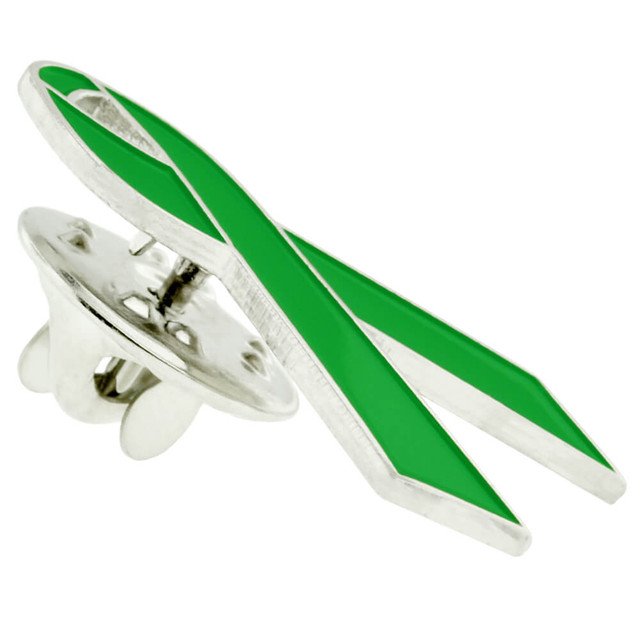Green Ribbon Pin