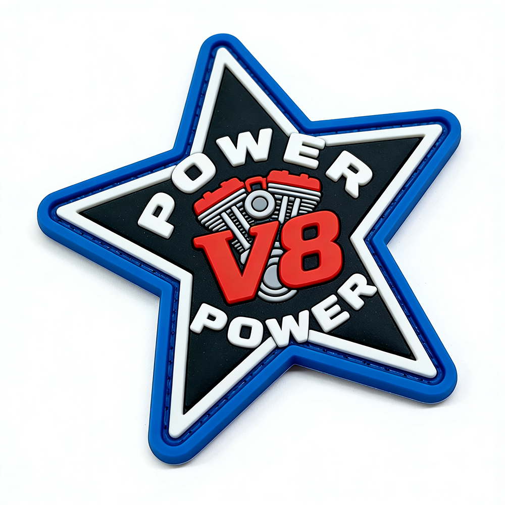 Custom Logo 3D Heat Press Racing Car F1 Transparent Silicone PVC Soft Rubber Patches Iron-on Labels for Hats Custom logo Velcro