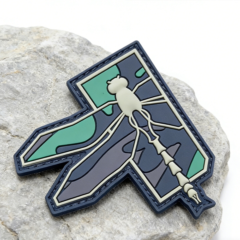 Strategic Logo Patch 3D PVC Dragonfly Hook and Loop Patches Outdoor Equipment Tactical Morale Badge Backpack Applique