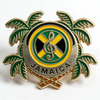 Wholesale Solf Enamel Jamaican People Girl Enamel Pin Brooches Custom Jamaica Country Flag Enamel Lapel Pins Badge Souvenir