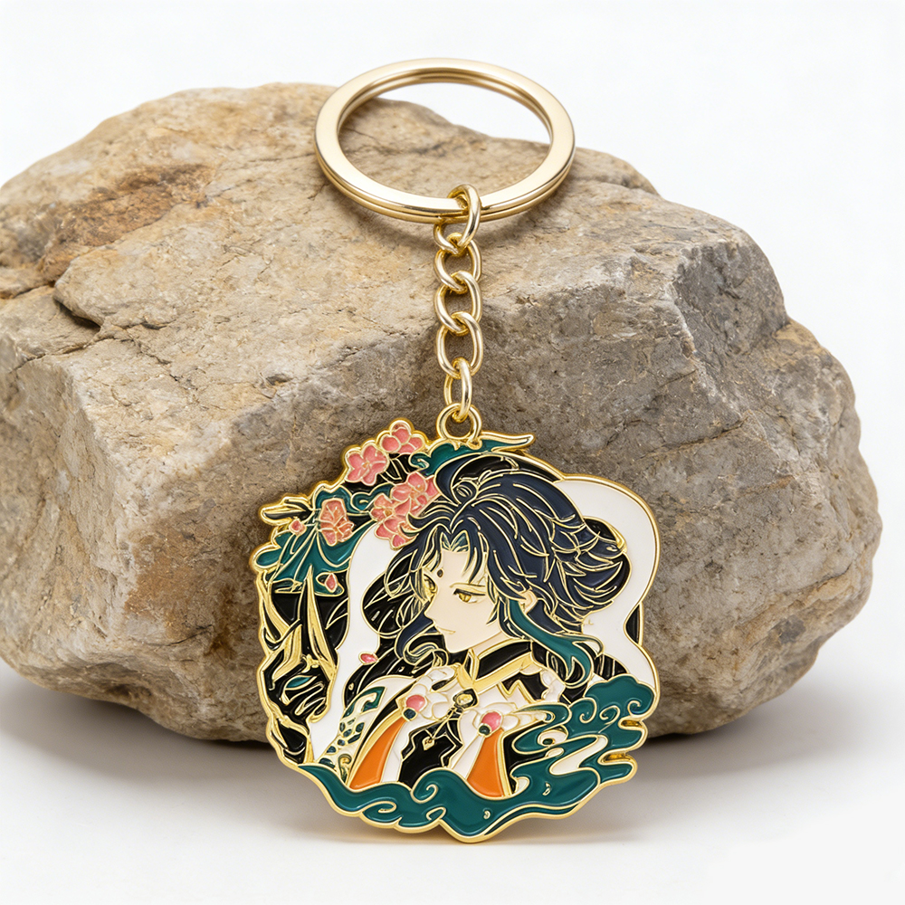 Promotion Gift Wholesale Cute Car Cartoon Animal Custom Logo Blank Soft Hard Enamel Metal Key Chain Custom Keychain