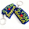 Custom Rubber 3D Soft Pvc Keychain,Plastic Customized Name Keychain Pvc Rubber Key Chain