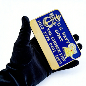 Personalized Credit Card Style Metal Coin for U.S. Navy Chief Petty Officer Class Custom Commemorative Coin