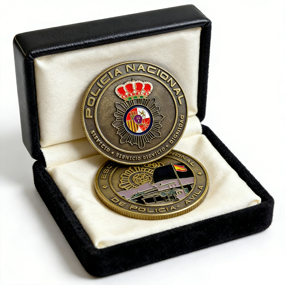 Spain Military Police Honor Challenge Coin Custom Enamel Medal Style Coin