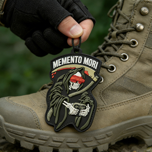 Europe Grim Reaper Style PVC Morale Patch Custom 3D Soft Rubber Patch Dark Theme Collectible Design