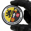 Belgium Regional Crest PVC Patch Custom Round Soft Rubber Emblem European Community Shield Design Durable PVC Patch