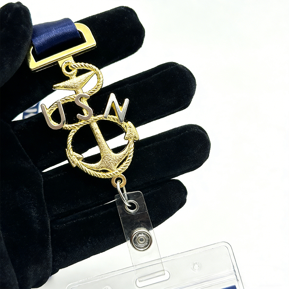 Chief Senior Master Chief Heritage Anchor Style Lanyard ID Card Holder for Collectors and Ceremonial Use