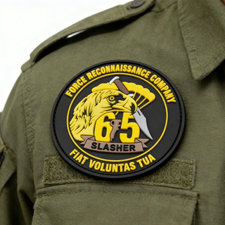 Custom Wholesale Philippines Eagle Dagger Symbol Slasher Design Round PVC Tactical Patch Factory Manufacturer for Gear and Equipment