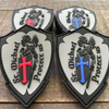 Custom St Michael Protect Us PVC Patch Soft Rubber Religious Patch Durable PVC Emblem for Bags Jackets and Accessories