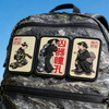 PVC Morale Patch with Camo Geishas Japanese Inspired Design Hook and Loop Backing Limited Production 3 x 2 Inch Patch