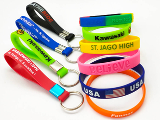 Silicone Wristband Key chain