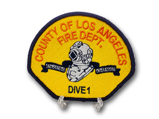 County of Los Angeles Fire Dept US Police Embroidery Patch